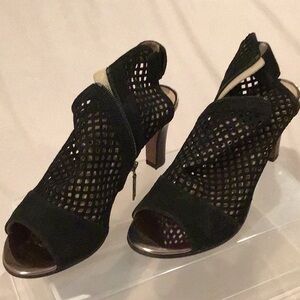 S. Oliver, Open toe,  Black Mesh Women's Heels, Size 40. Bought in Germany.